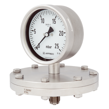 Afriso Plattenfeder-ChemieManom​​eter典型D4